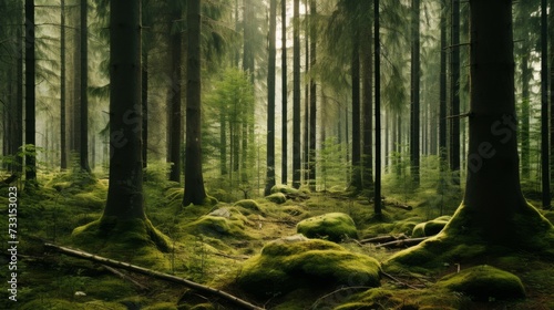 An authentic  unretouched photograph of a forest