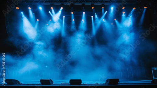 Dynamic stage performance captured mid-action, showcasing the energy and exci...
