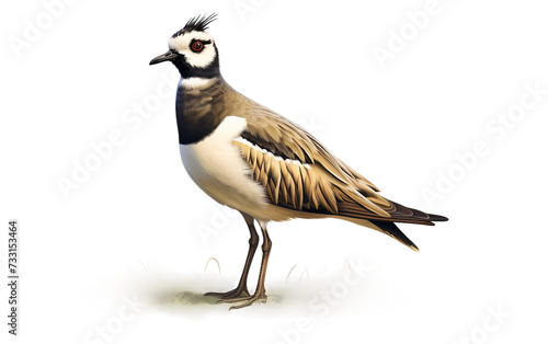 Avian Lapwing Beauty Isolated on Transparent Background PNG. © Jack