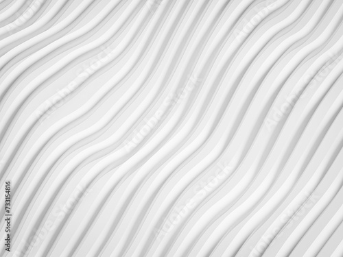 White abstract modern background with wavy lines.