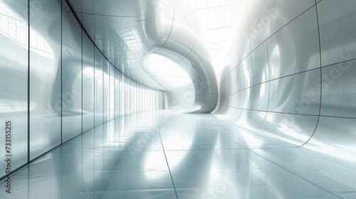 Clean and sleek backdrop with intersecting lines and shapes