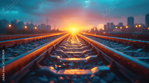 Railway Development Expanse: Sprawling Site with Tracks