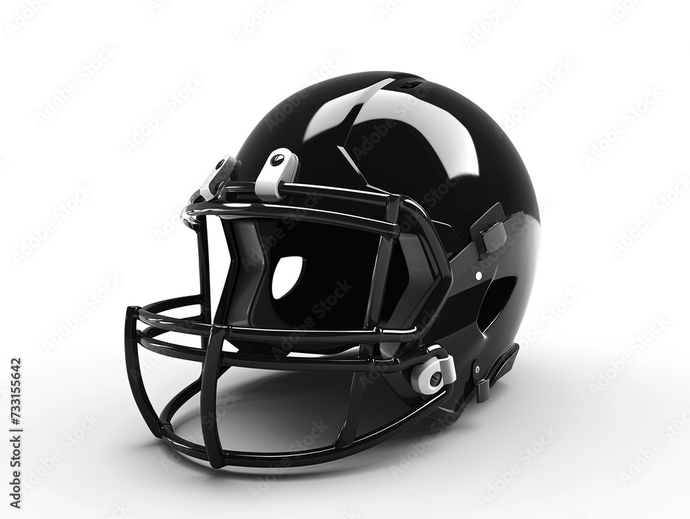 Naklejka premium Football helmet on white background 
