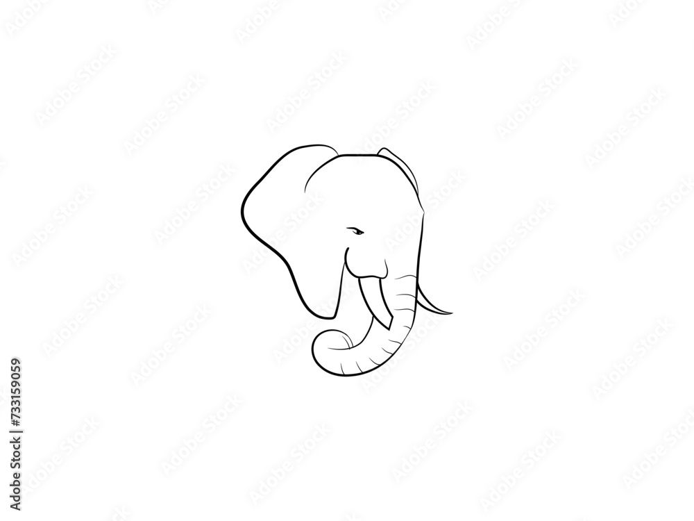 elephant head icon elephant head icon