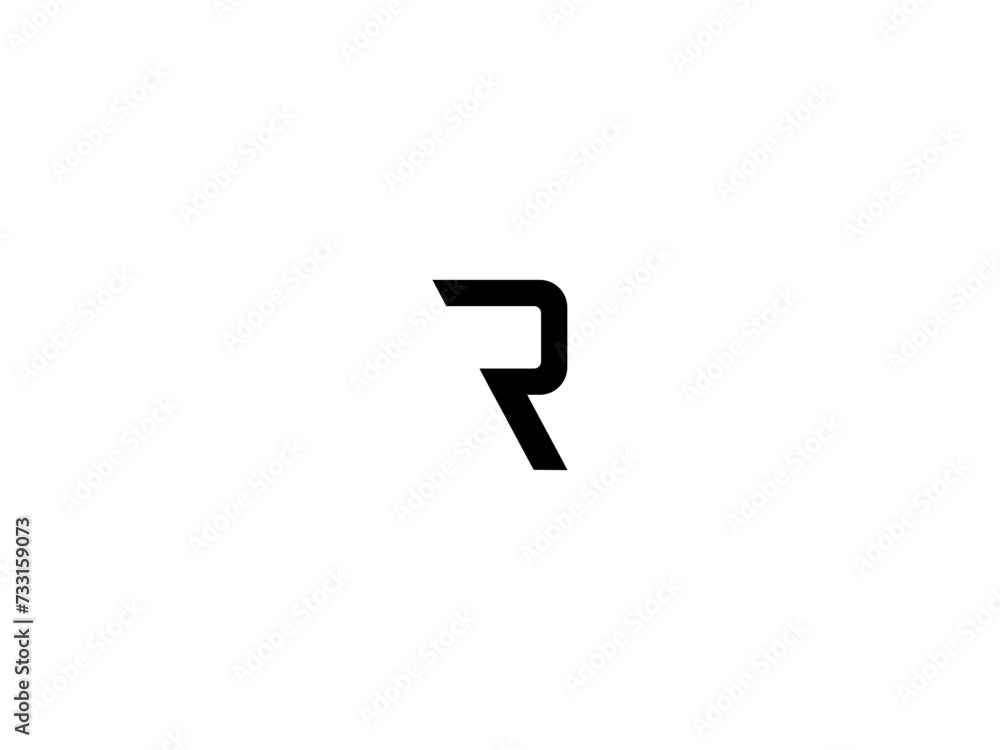 latter logo R, r latter logo R, r
