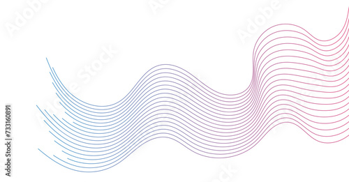 Abstract wavy lines background element. Suitable for AI, tech, network, science, digital technology theme