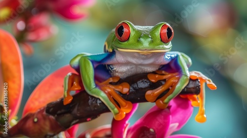 frog on a leaf