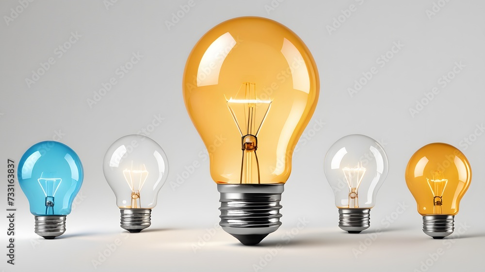 Light bulbs. Idea concept Light bulbs. Idea concept