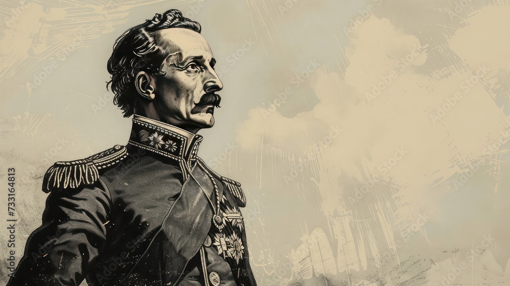 Fototapeta premium Greeting Card and Banner Design for Casimir Pulaski Day Background