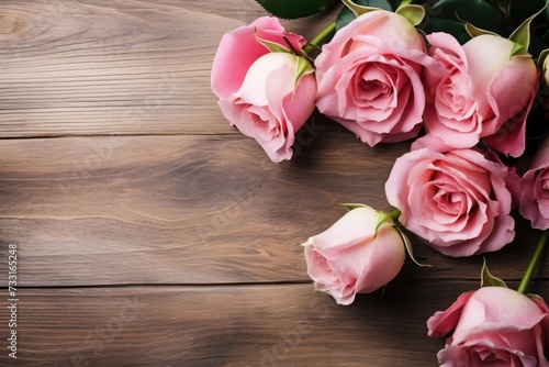 Rustic rose Mothers Day card