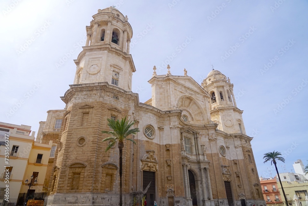 Cádiz Cathedral, Roman Catholic church in Cádiz, southern Spain, and the seat of the Diocese of Cadiz y Ceuta, Catedral de la Santa Cruz de Cádiz, Andalusia, Spain