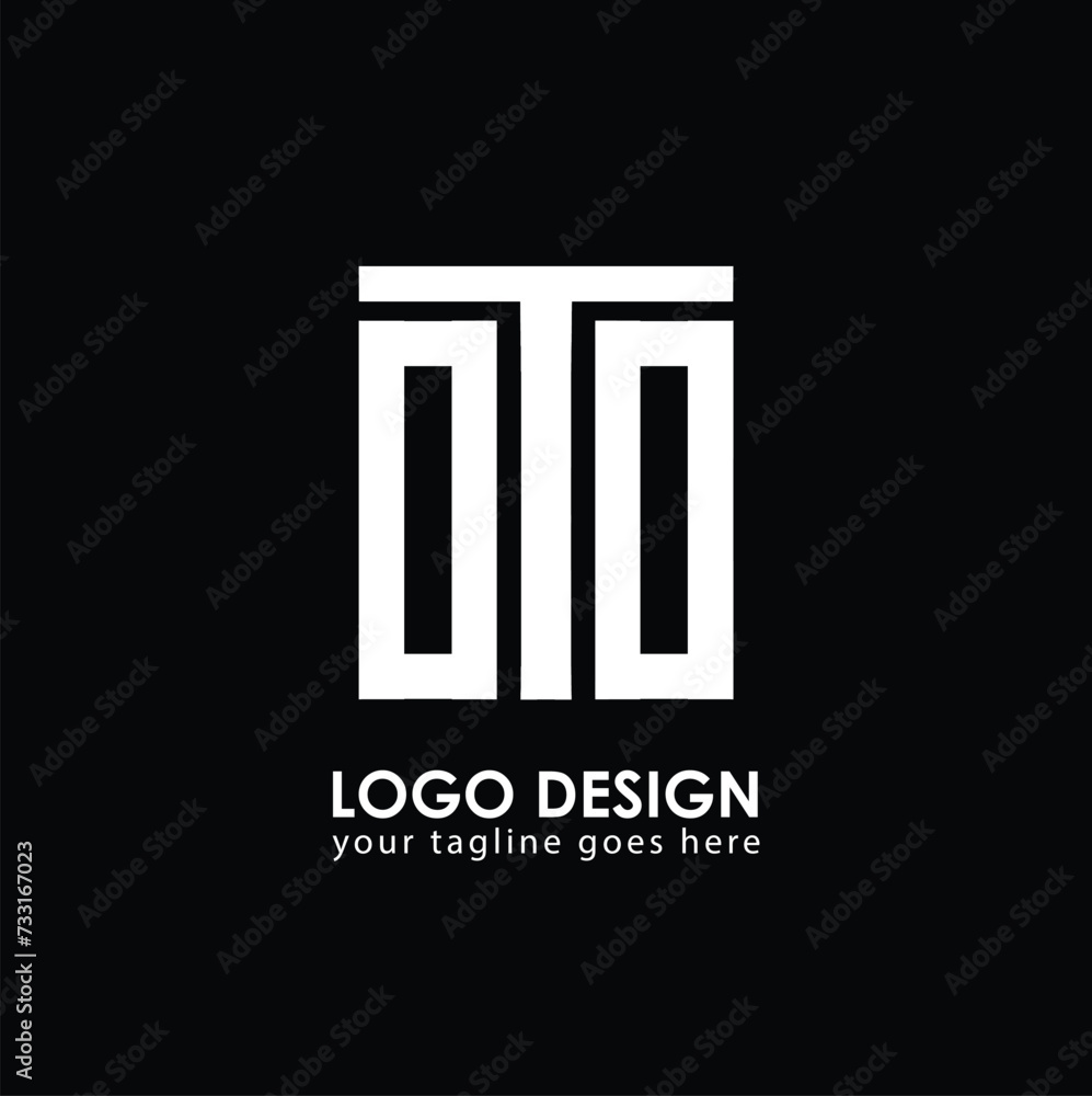OTO OTO Logo Design, Creative Minimal Letter OTO OTO Monogram