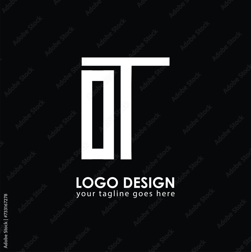OT OT Logo Design, Creative Minimal Letter OT OT Monogram OT OT Logo Design, Creative Minimal Letter OT OT Monogram