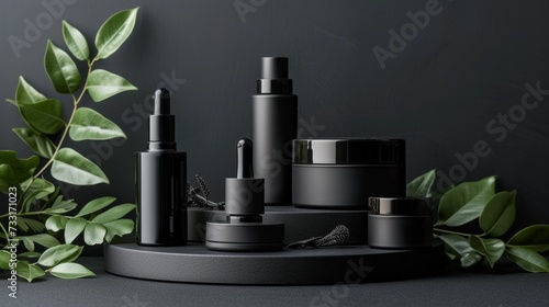 Minimalistic yet impactful, the cosmetics on the podium radiate modern elegance