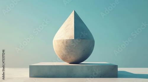 Simple geometric shapes on a minimalist canvas, evoking a sense of insight an...