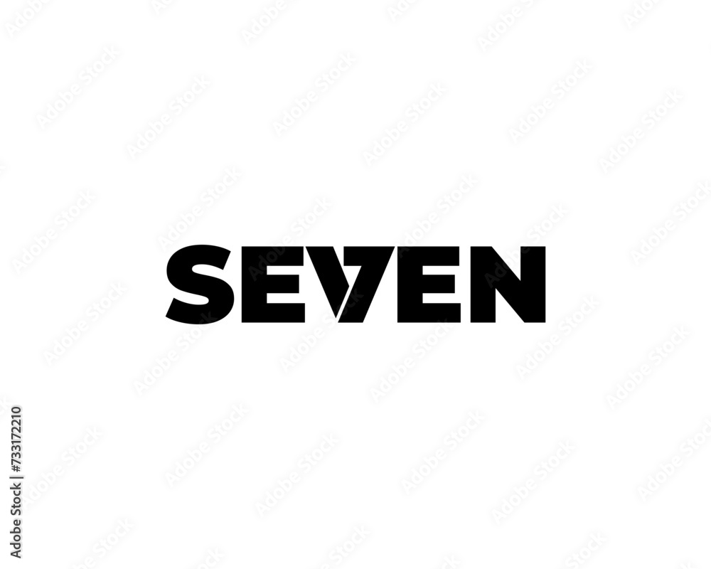 Logo template vector icon illustration initial letter number seven simple negative space store company corporate identity creative elegant modern Logo template vector icon illustration initial letter number seven simple negative space store company corporate identity creative elegant modern