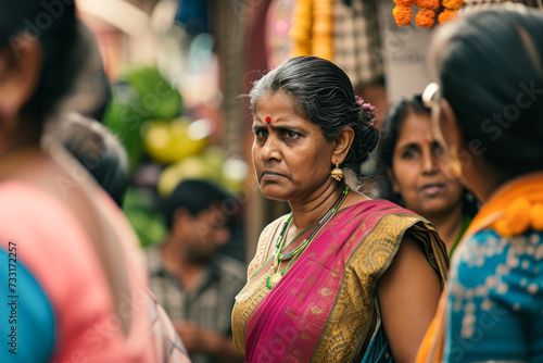 Unidentified Hindu people in Kolkata, India. Kolkata is the most populous city in the state of West Bengal. 