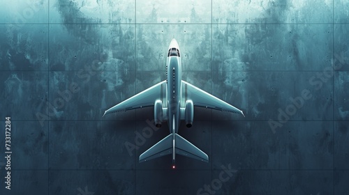 A symbol of status and success, the jet stands out against the minimalist abs...