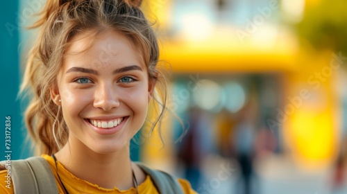The photo radiates positive vibes, reflecting the student's cheerful outlook ...