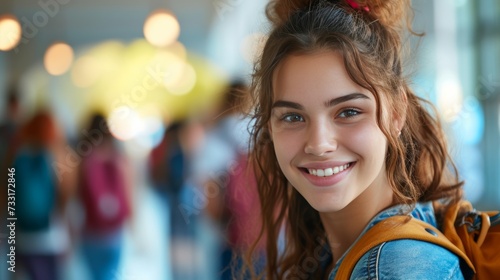 The photo radiates positive vibes, reflecting the student's cheerful outlook ...