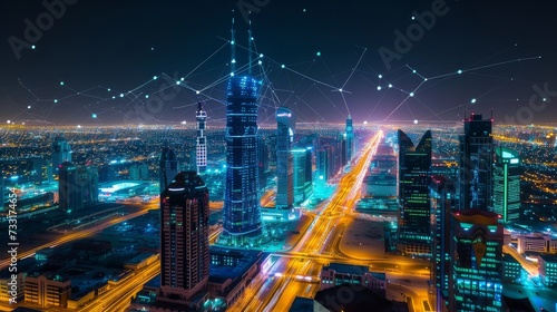  Saudi Arabia technology network, KSA Digital map, Riyadh Hi-Tech business
