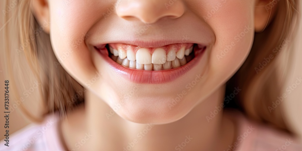 Kid with a perfect healthy teeth smile. A captivating image capturing dental health and the beauty of smart and confident Kid with a perfect healthy teeth smile. A captivating image capturing dental health and the beauty of smart and confident