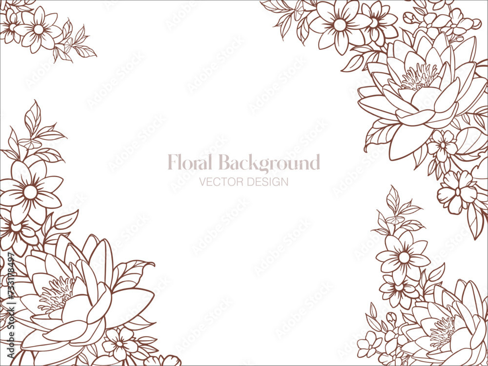 Vector Design Background Illustration Floral