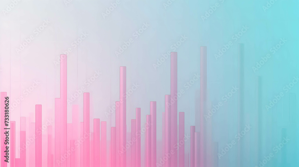 stock chart and graph, show financial growth in sweet and warm mode background stock chart and graph, show financial growth in sweet and warm mode background