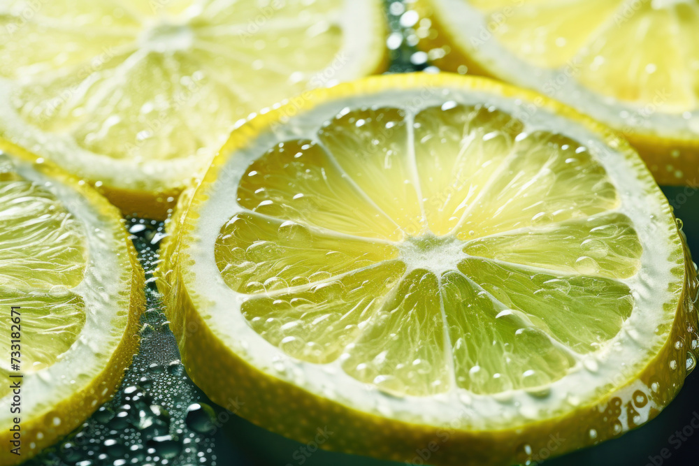 Close up of Lemon and lime slices drop in fizzy sparkling water, juice refreshment. Close up of Lemon and lime slices drop in fizzy sparkling water, juice refreshment.