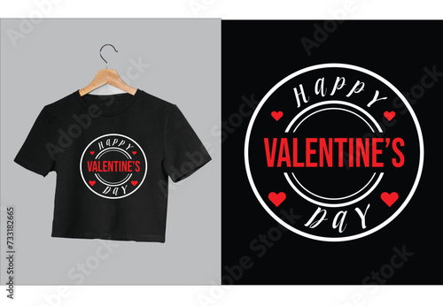 valentine typography t shirt design