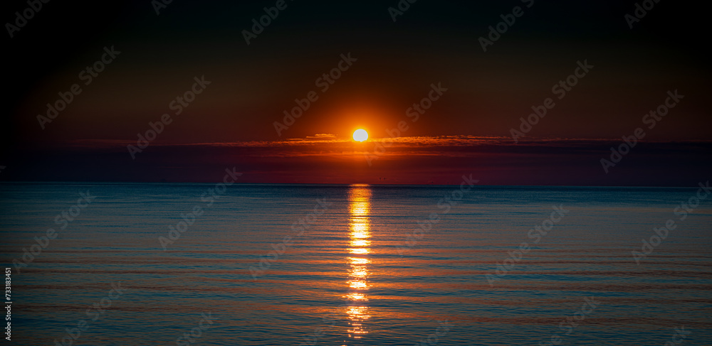 Sunrise at the Black sea