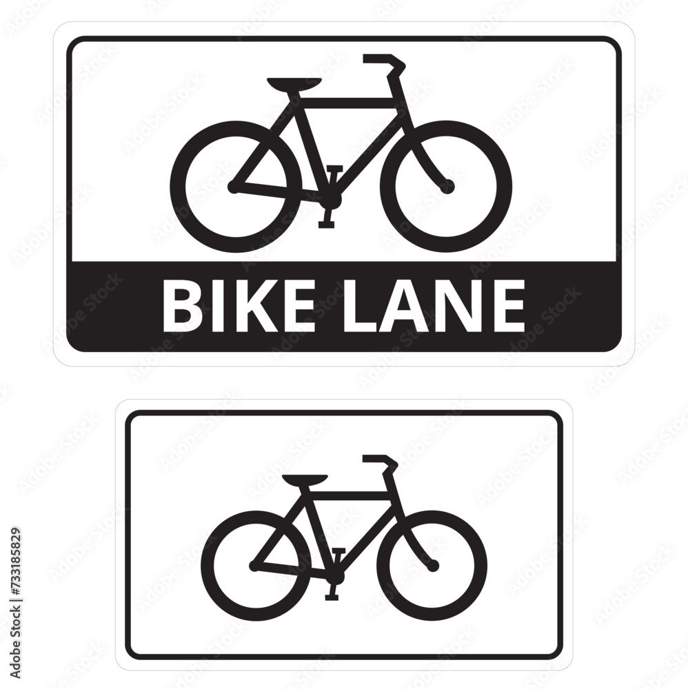 Fototapeta premium Un conjunto de iconos de bicicletas. Vector