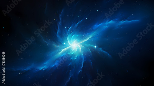 Space galaxy background, 3D illustration of nebulae in the universe