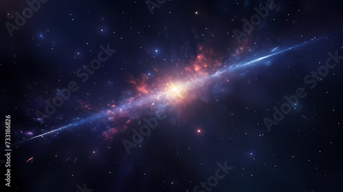 Cosmic illustration showing vibrant cosmic background