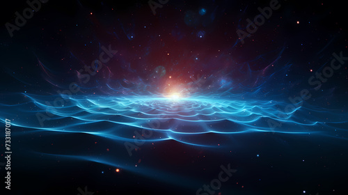 Space galaxy background, 3D illustration of nebulae in the universe