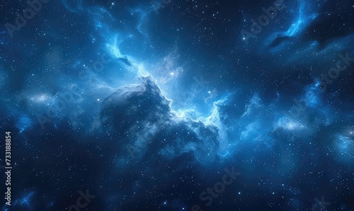 deep space galaxies blue