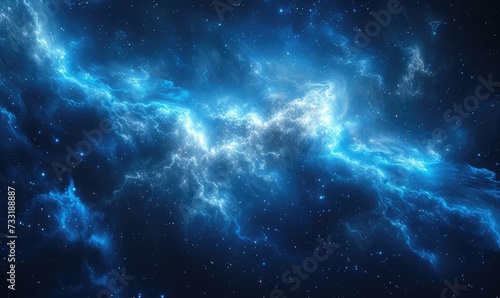 deep space galaxies blue © jamrut