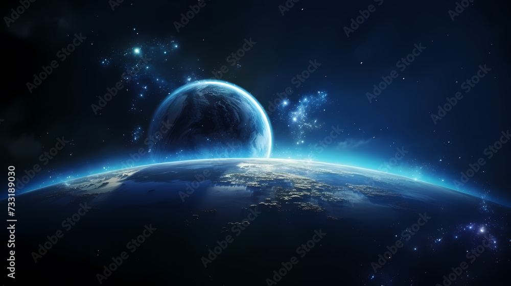 Fototapeta premium Space background, cosmic science, astronomy background