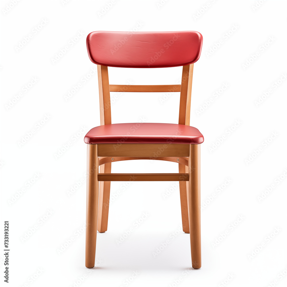 Wooden chair, isolated white background Wooden chair, isolated white background