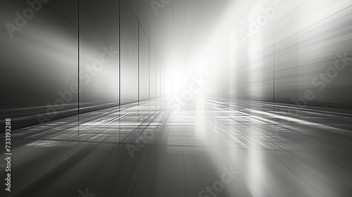 Subtle gradients of gray and white create a sleek backdrop reminiscent of mod...