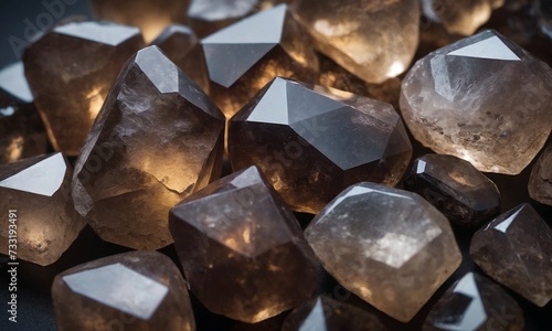 Beautiful clusters of Smokey Quartz