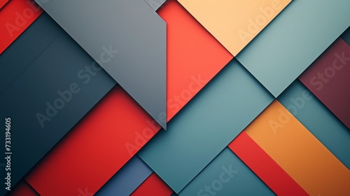 Minimalist geometric shapes intersect