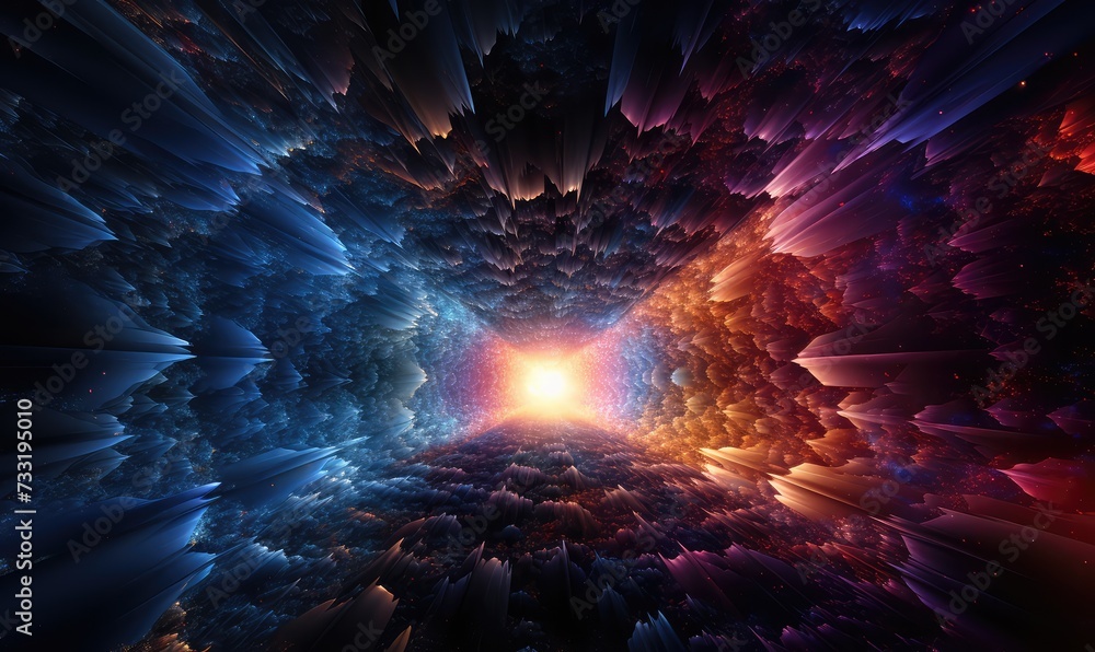 tunnel through spacetime This image captures the moment matter and