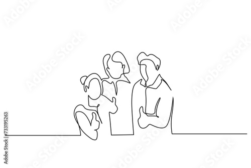 family children yes okey gesture sign positive together approval one line art design