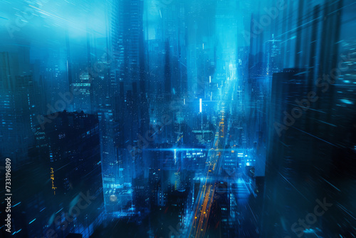 Blue Future City.