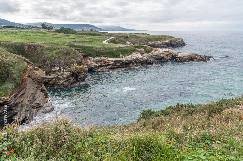 Rugged coast in Galicia, Spain