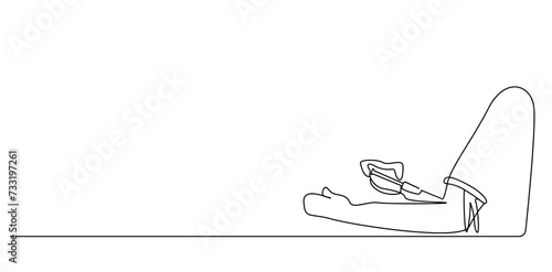 person human drug addict depression one line art design background