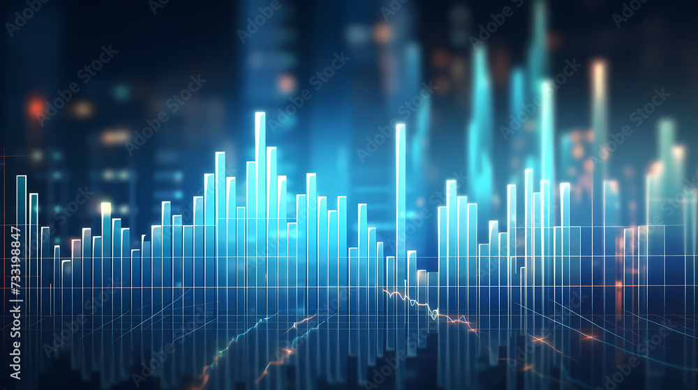 Stock market chart line concept, business chart on stock market background Stock market chart line concept, business chart on stock market background
