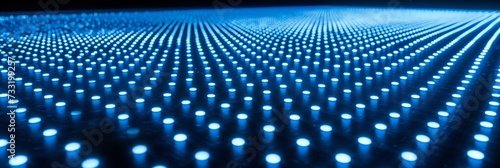a image for a blue technology background, the world of dot display technology © Natalia