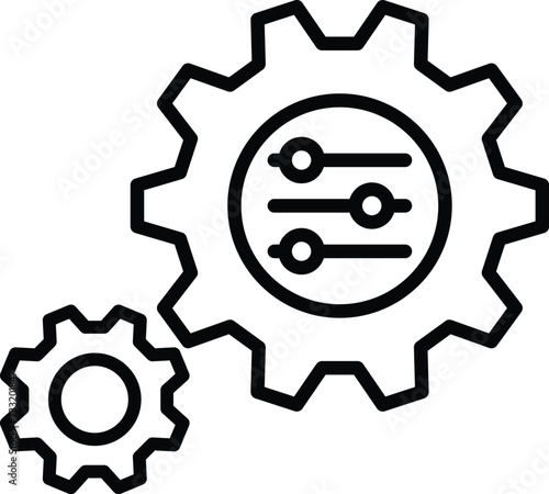 control icon six sigma vector DMAIC sign
